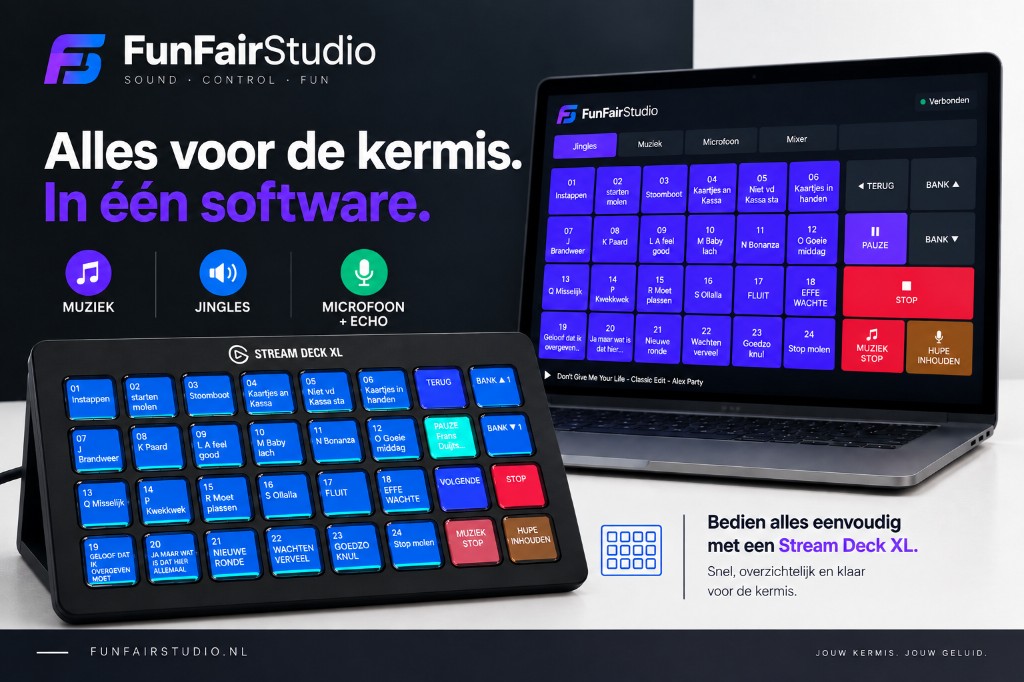 Showdeck — alles in één voor de kermis